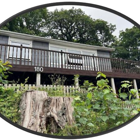 180 River View Cabin Caeathro Esterno foto