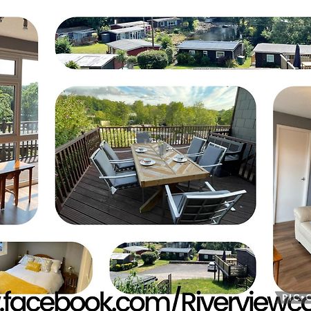 180 River View Cabin Caeathro Esterno foto